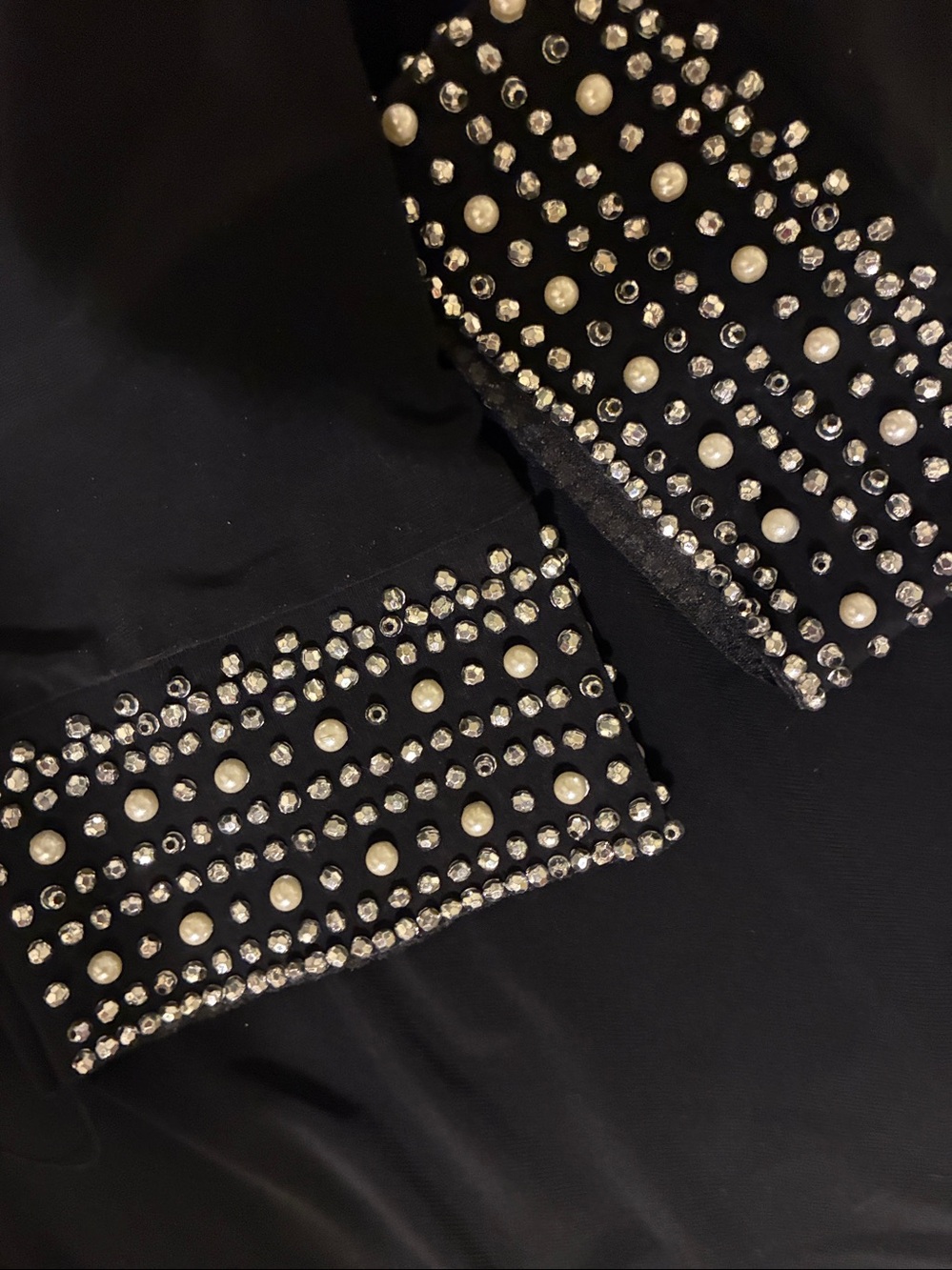 Tiana B. Black Beaded Cuff Sheath Dress - Picture 10 of 10